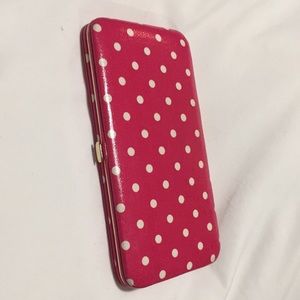 Pink polka dot wallet!